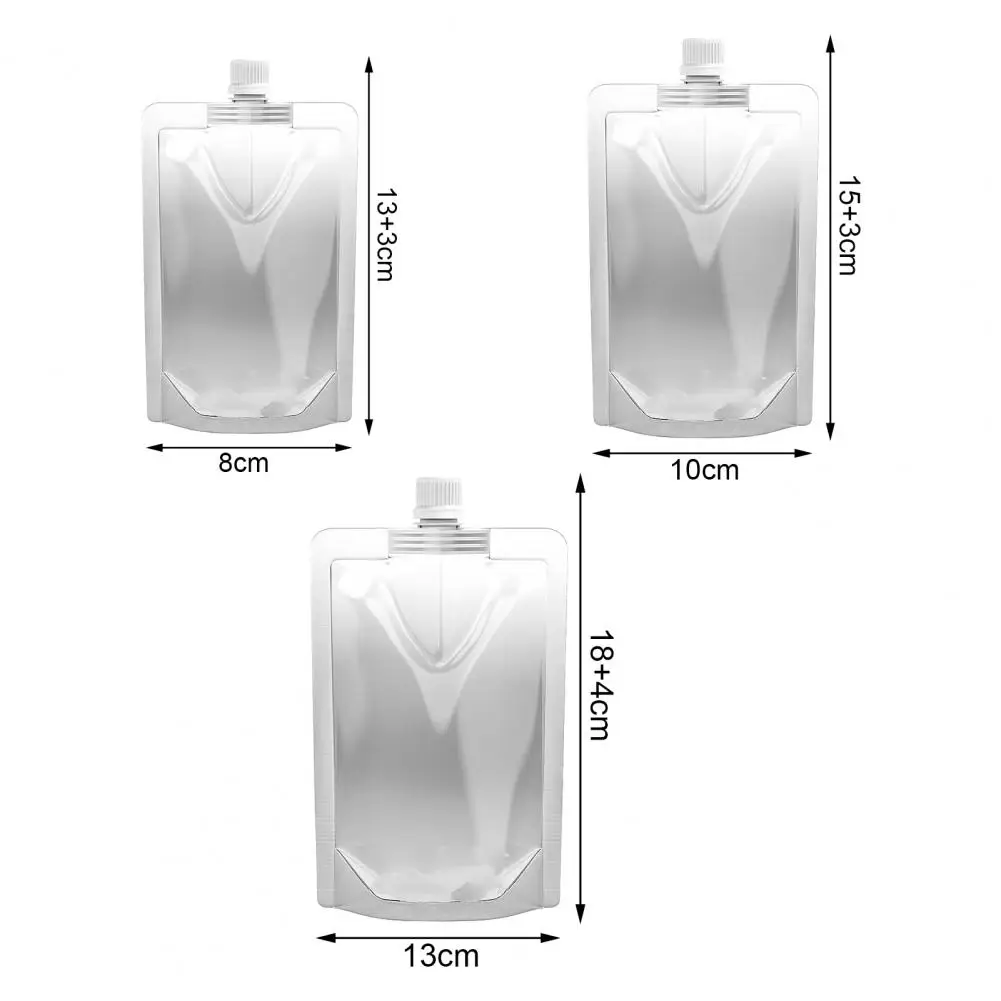 Excellent Fluid Bag Transparent Liquid Containers Toiletry Wear-resistance Convenient Liquid Spout Bags for Vacation