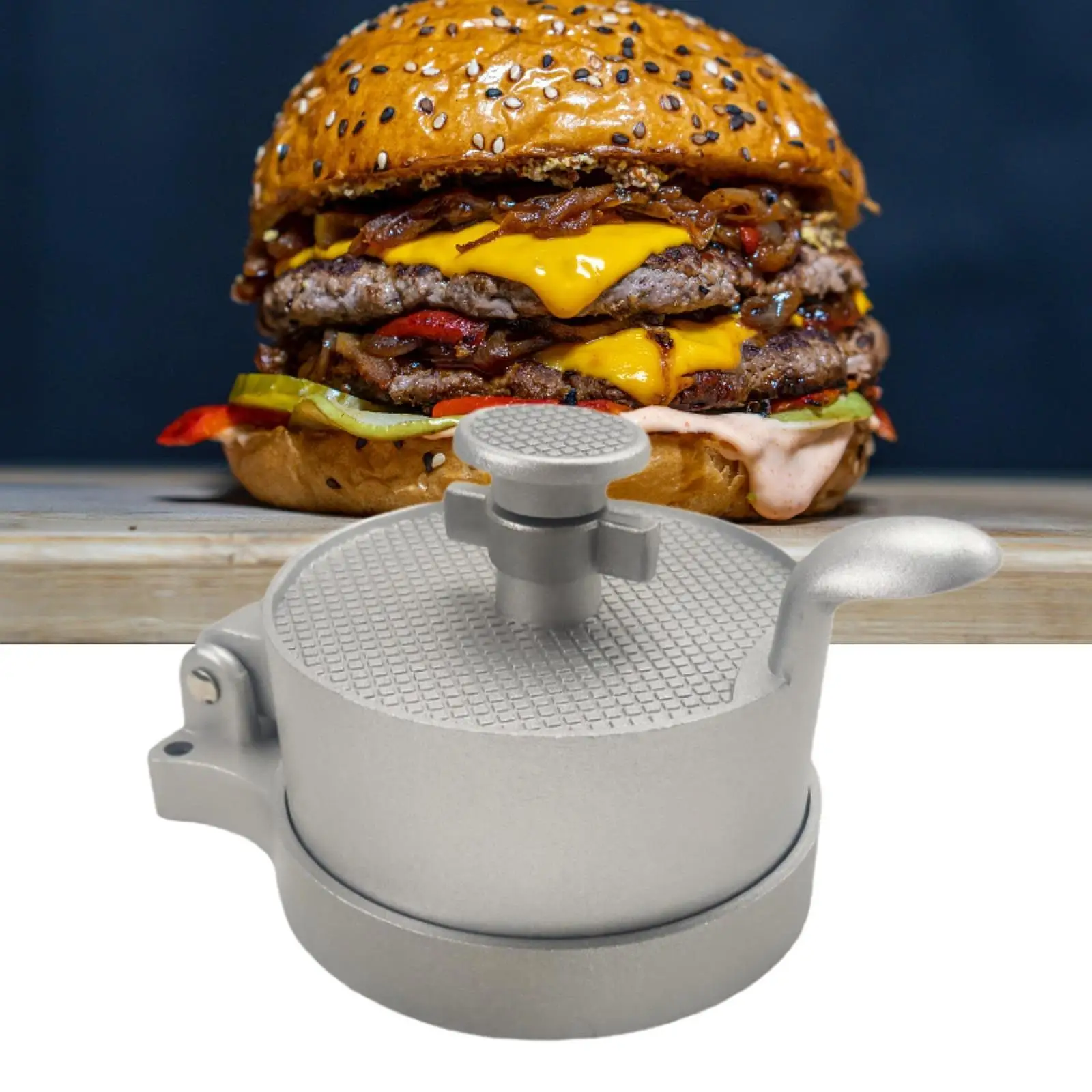 Hamburger Patty Maker Manual Home Burger Machine Meat Patty Press for Homemade Hamburgers BBQ Beef Cooking Kitchen Beef BBQ Tool