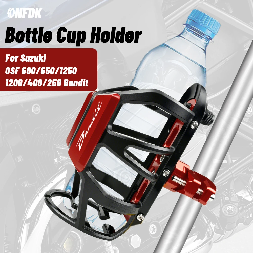 For Suzuki GSF600 GSF650 GSF1200 GSF1250 GSF400 Motorcycle drink bottle cup cage water cup holder water bottle rack accessories