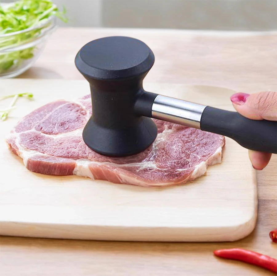 1PC kitchen household stainless steel hammer meat tenderizer hand beat tenderizer rib breaker Steak beater Kitchen tools