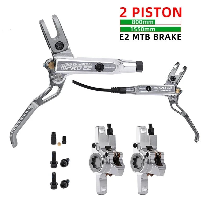 

IIIPRO Bicycle Hydraulic Disc Brake 1550/800mm Front and Rear 2 Piston Hydraulic Multiple colors Mountain Bike XC DH AM Brake