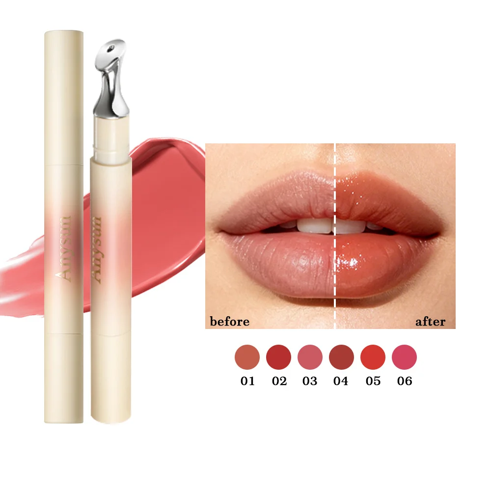 Lip Essence Balm, Water-Light Moisturizing Lip Glaze, Plumping Mirror Lip Makeup, Hydrating Long Lasting Shine Lip Tint