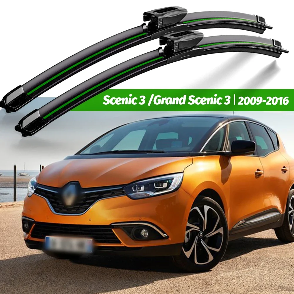 

Wiper Front Wiper Blades For Renault Scenic 3 / Grand Scenic 3 2009 - 2016 2015 Windshield Windscreen Window 30"+26" Accessories