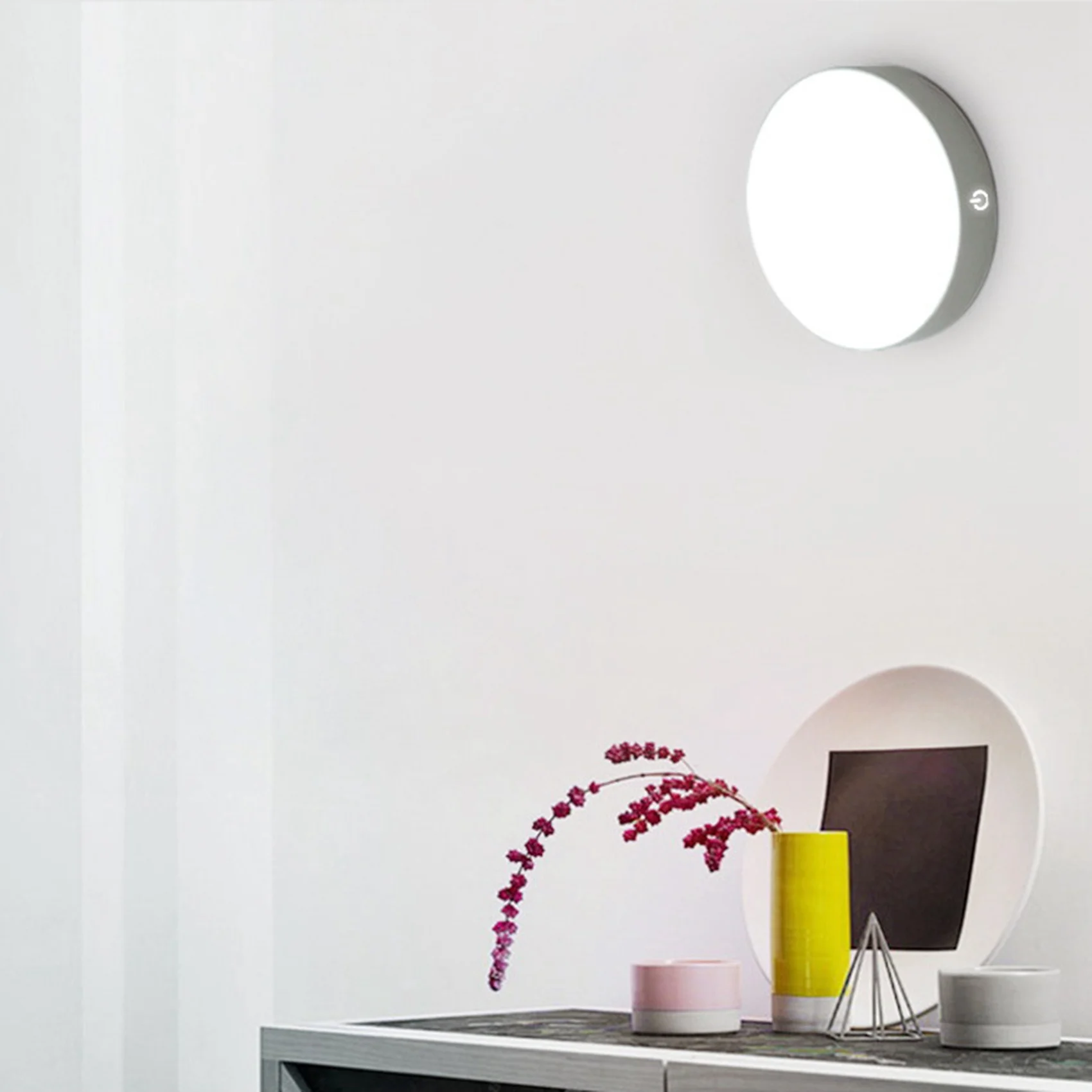 Lampu kontak dapat diredupkan, lampu Sensor LED isi ulang baterai 700MAh bawaan, untuk lemari, konter, dapur, kamar tidur