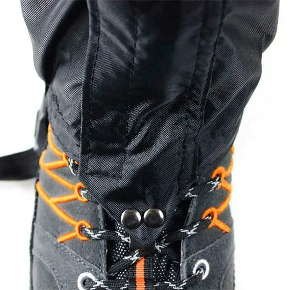 Waterproof Hiking Boot Gaiters Waterproof And Highly Breathable Black Children/Ladies/Men Polyester Fabric Snow