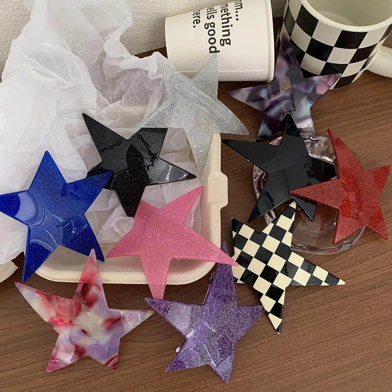 Large Star Shape Hair Clips Spring Clip Barrettes Women Girl Y2k Accessories Hair pin Hair Accessories