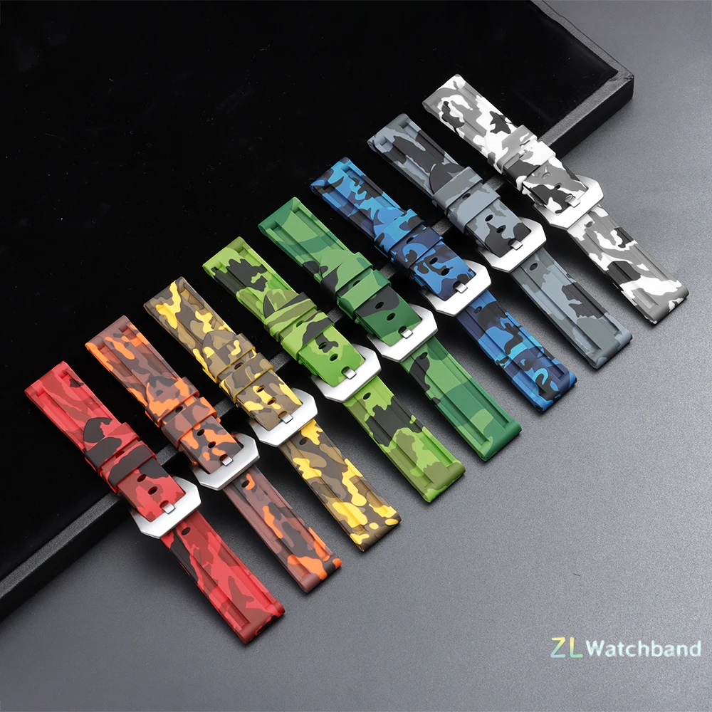 Silicone Straps for Panerai 20mm 22mm 24mm 26mm Rubber Watch Band for Seiko Men Women Sport Waterproof Bracelets Wristbands Belt view 4