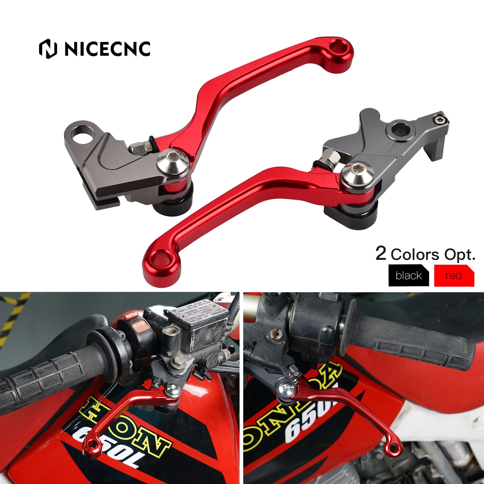 NiceCNC For Honda XR650L XR 650L 650 L 1993-2022 2021 2020 2019 Motorcycle Brake Clutch Lever Handle 2018 2017 2016 2015 2014