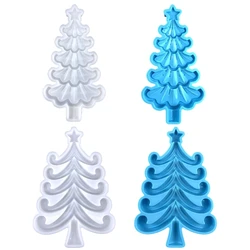 Stampo in silicone con pendente per ornamenti per albero Natale in gesso per aromaterapia a goccia