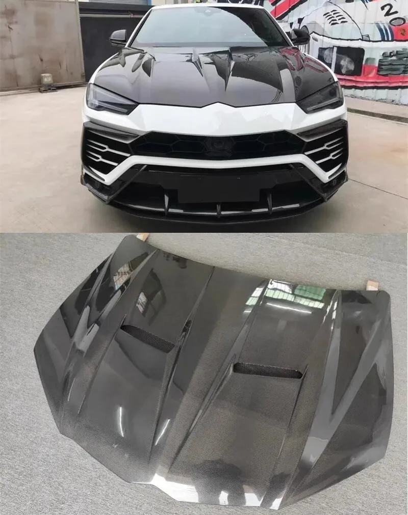 

For Lamborghini Urus 18-21 Carbon Fiber Engine Cover Modified Bonnet Hood Scoop Body Kit Car Accessories