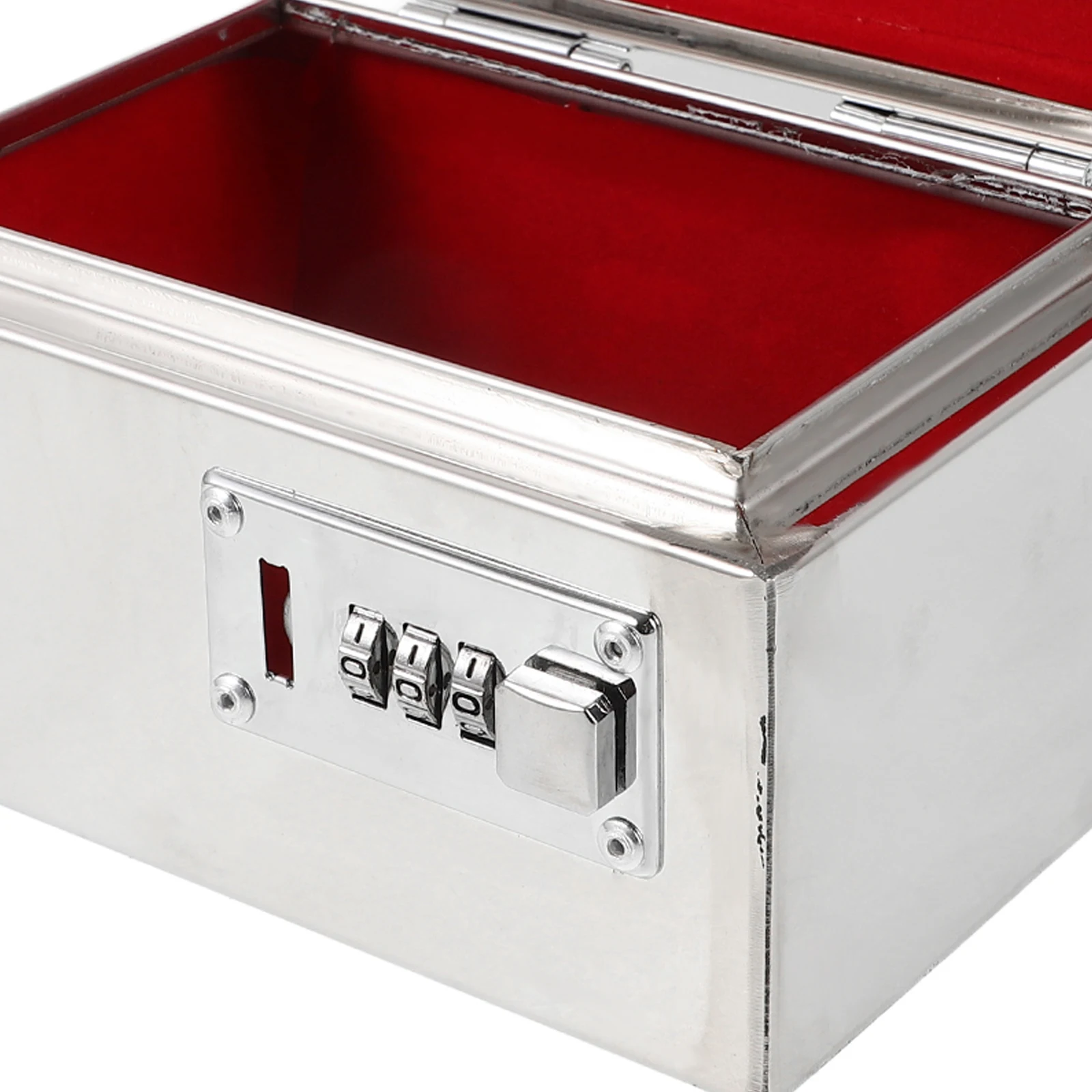 

Unbreakable Metal Piggy Bank with Code Lock Stainless Steel Money Saving Box for Adults Portable Cash Coin Banknote Holder