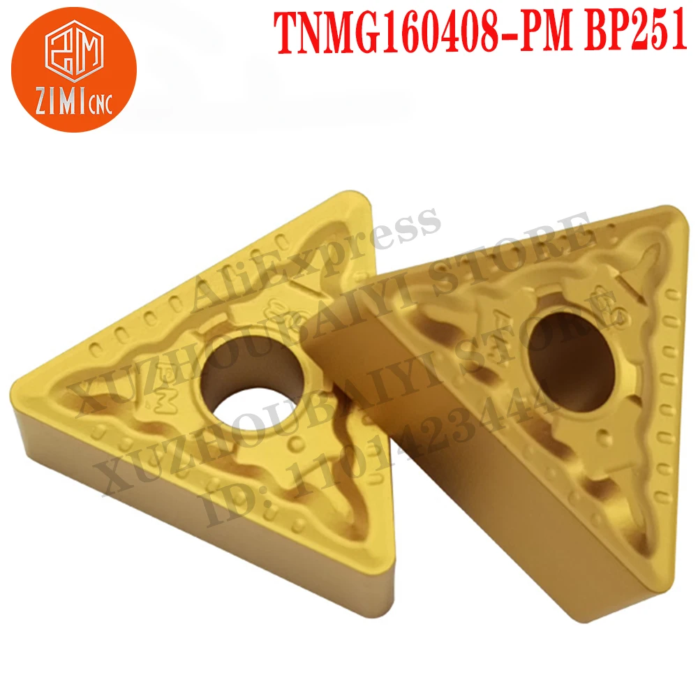 TNMG160408-PM BP251 تنمج 160408 إدراج كربيد أدوات الخراطة الخارجية أداة قطع مخرطة CNC تحول شفرة ميكانيكي مخرطة معدنية