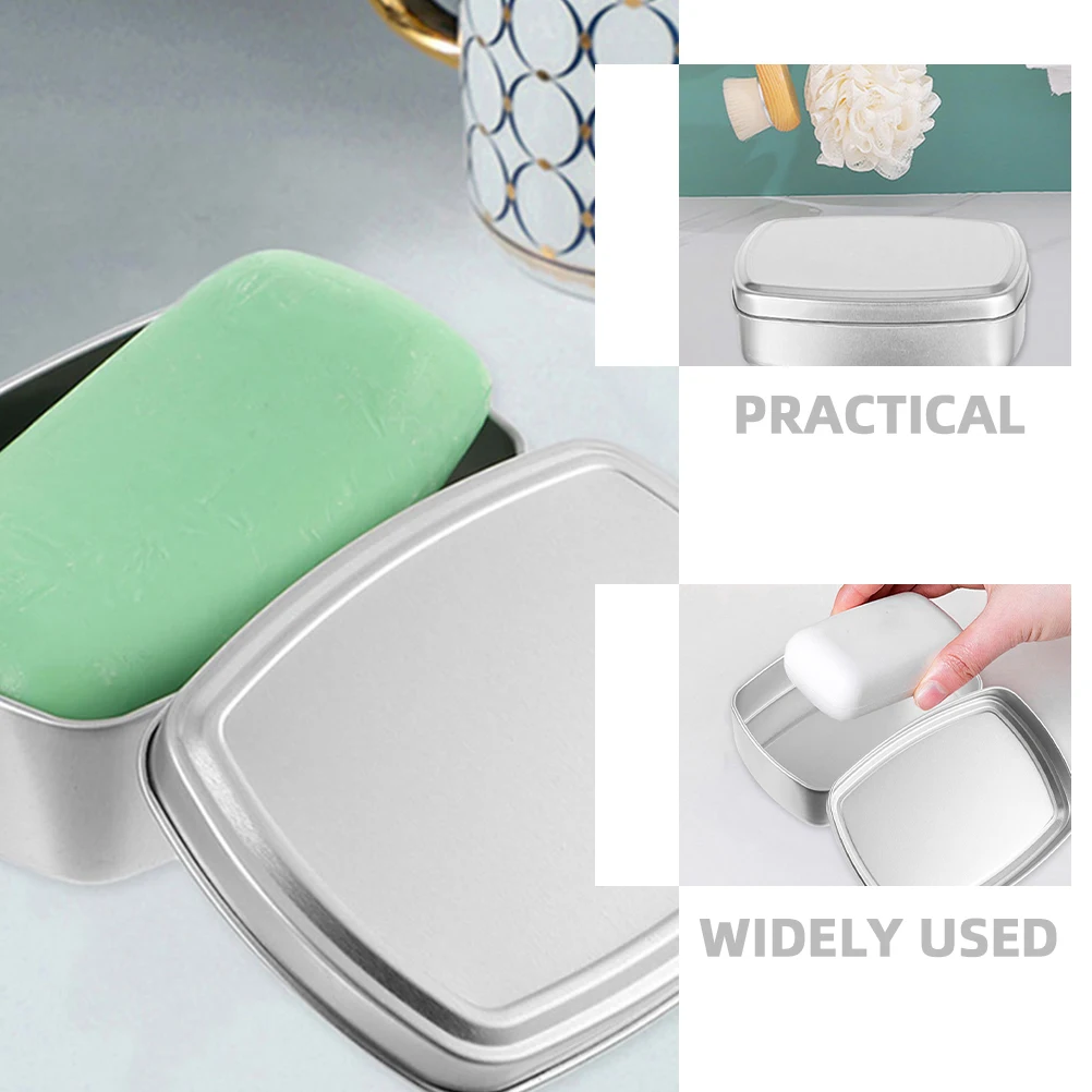 

Aluminum Soap Box 100ml 95x7x3cm Lightweight Portable Travel Camping Storage Cans Metal Containers For Kitchen Bathroom Mint