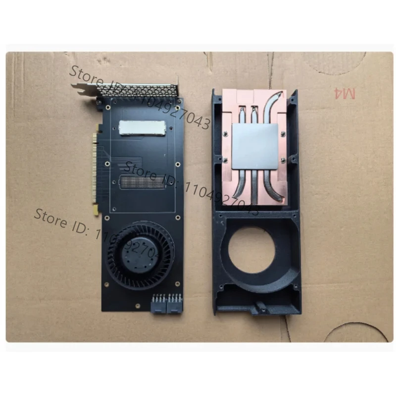 FOR Tesla V100 SXM2 to PCIE transfer plate solid core pure copper strip fan second generation optimization product