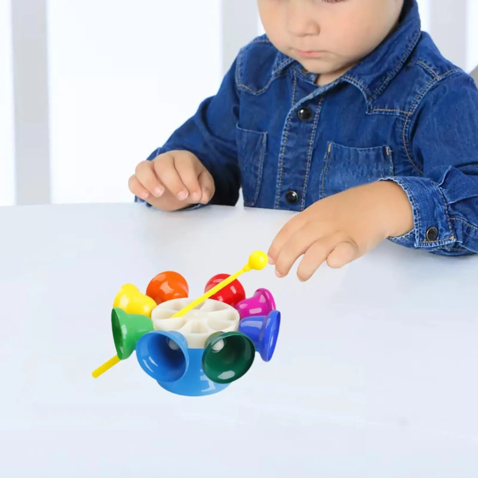 

Ручные колокольчики, музыкальная обучающая игрушка для раннего развития, красочная для детей