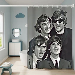 Curtains for Bathroom Shower Curtain The B-beatles Bath Sets Accessories Waterproof Fabric Set European Products Household Home