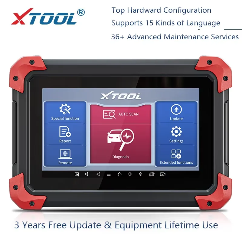 XTOOL D7 Obd2 الماسح الضوئي أداة تشخيص السيارات اختبار نشط ثنائي الاتجاه مع ترميز وحدة التحكم الإلكترونية جميع تشخيص النظام برمجة المفاتيح #1