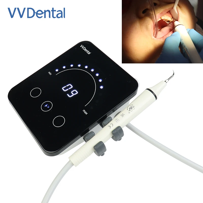 VV-Dental Ultrasonic Scaler Escavadeira com Dicas de Trabalho Livre, Limpeza Oral Portátil, Clínica Dentista Scaler, Odontologia Lavar Dentes