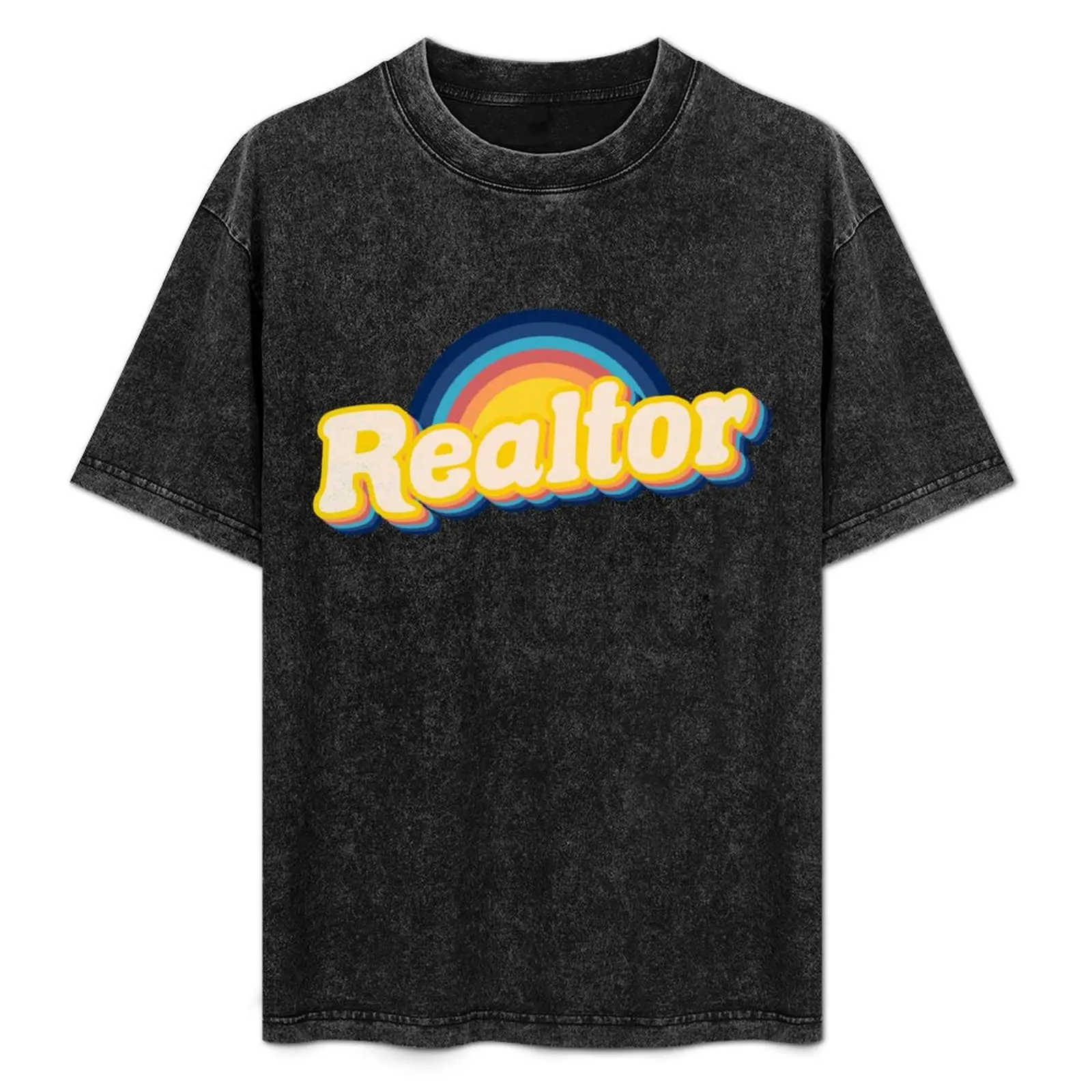 

Realtor retro vibe T-Shirt Plus Size Simple Casual Top