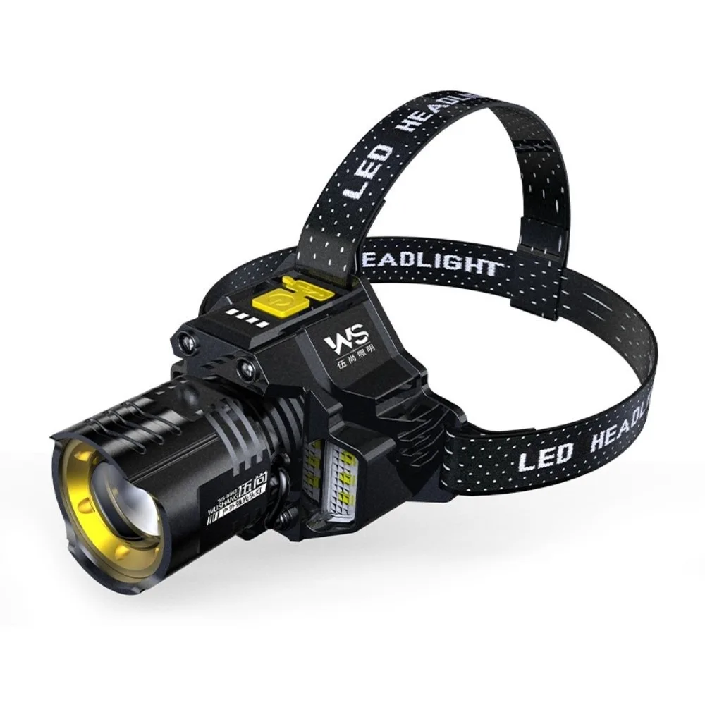 

Super Bright LED Sensor Headlamp USB Rechargeable 5 Lighting Modes Long Range Headlight Powerful Light Forehead Light Outdoor