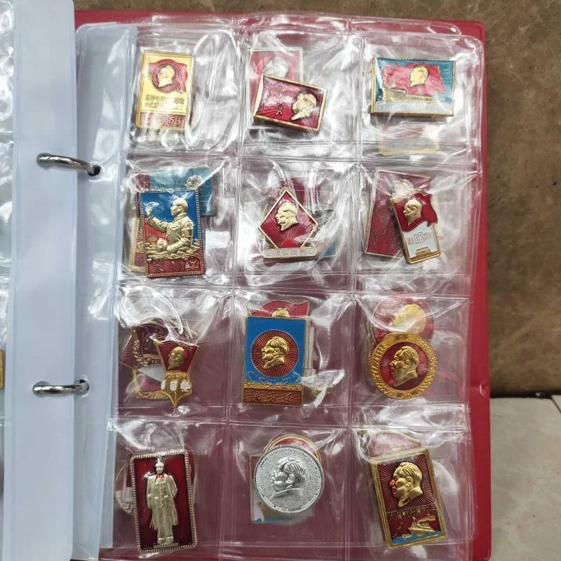 

Антикварный разный набор значков Мао для председателя 120А с книгой, значок с имитацией культурной революции, любимая одежда