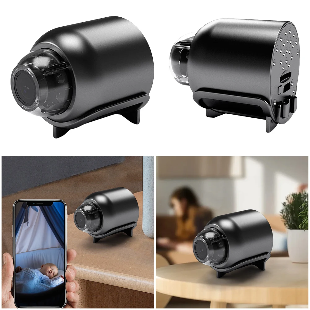 

720P/1080P HD Mini IP Camera Motion Detection Security Video Camera Portable Wireless Camcorder for Home Office Shop Warehouse