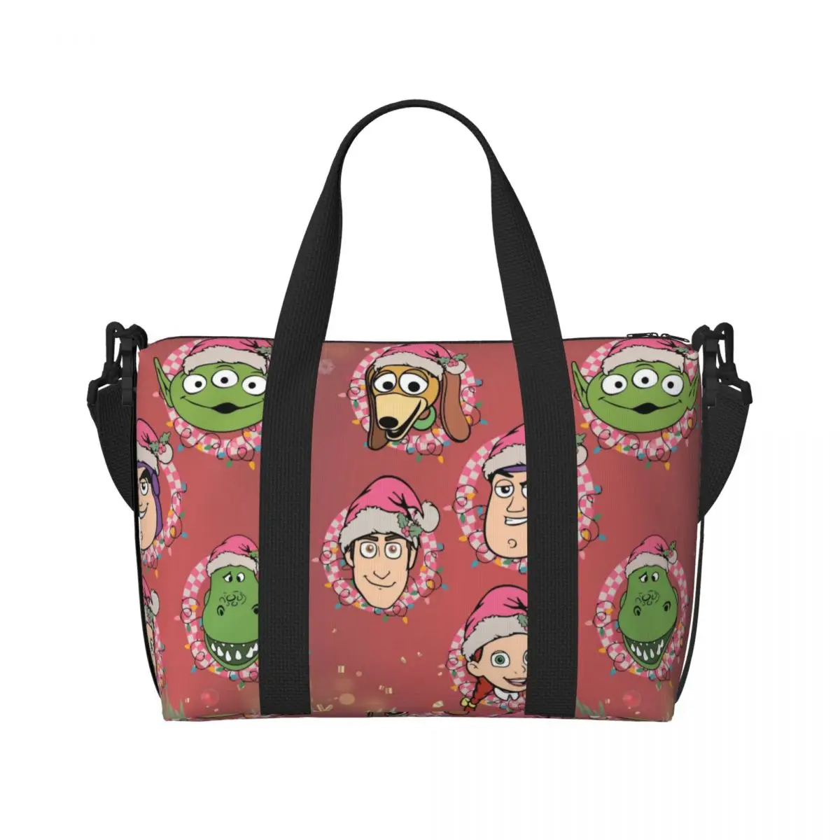 

Пляжная сумка-тоут Custom T-Toy S-Story для женщин, очень большая, для спортзала, путешествий и шопинга