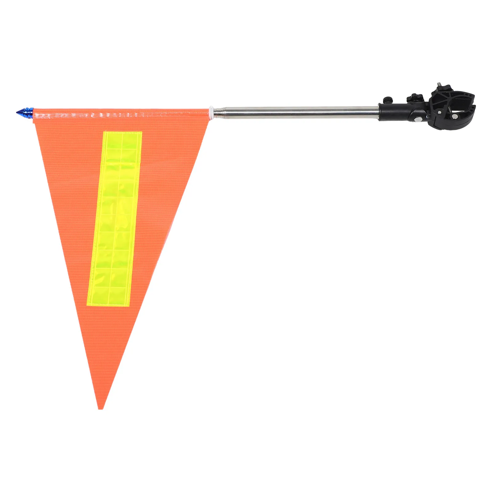 Wheelchair Safety Flag Reflective High Visibility Orange Telescopic Pole for Mobility Scooter Tricycle Bike Trailer 5Ft Warning
