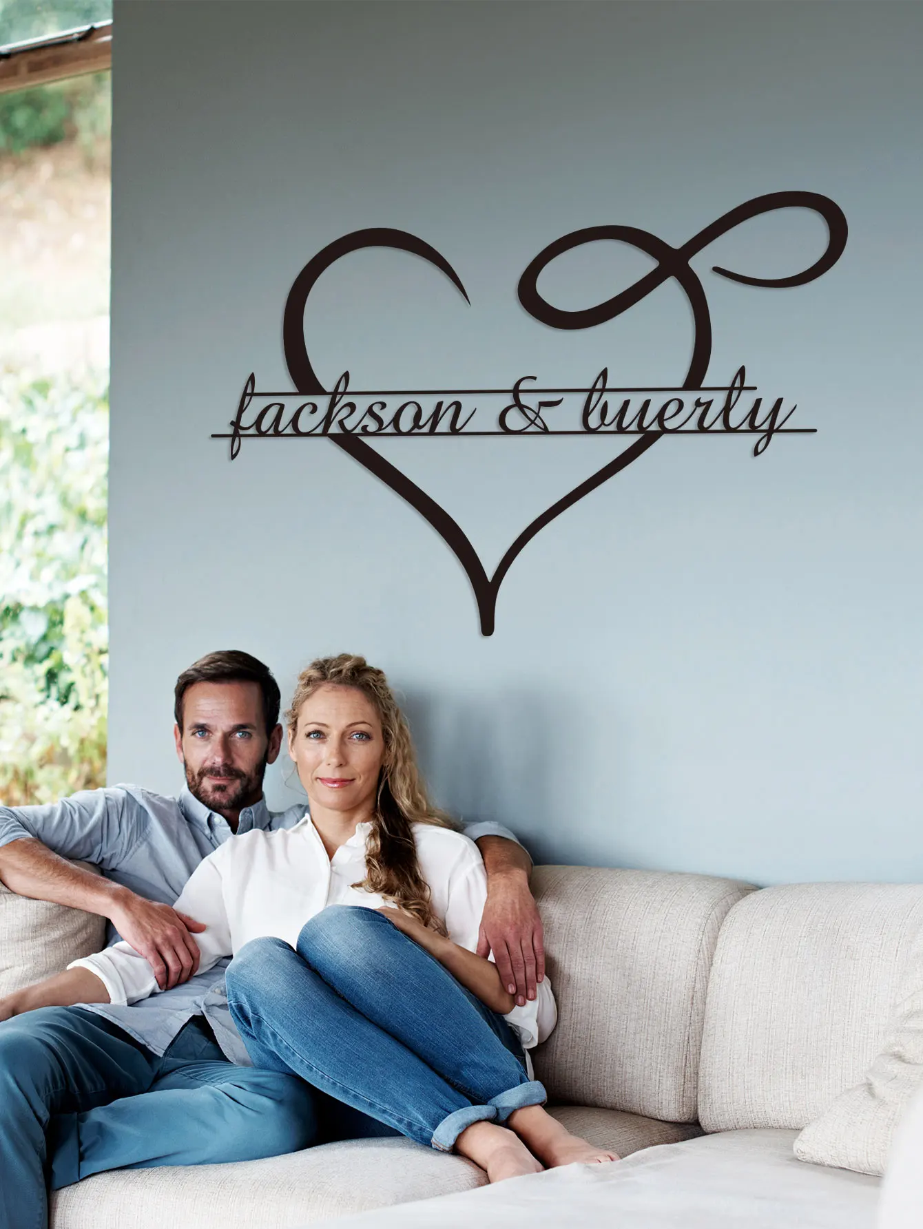 ป้ายโลหะรูปหัวใจแบบกำหนดเอง ใช้ซ้ำได้ ติดตั้งง่าย สำหรับตกแต่งบ้าน ประตู ห้องนั่งเล่น หรือทางเดิน