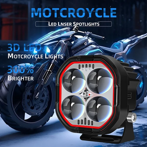 Imagen 2 del producto Luz LED de trabajo para motocicleta, faro superbrillante de 2 pulgadas, 30w, proyector Dual, Lámpara de trabajo de conducción para camión, todoterreno, ATV