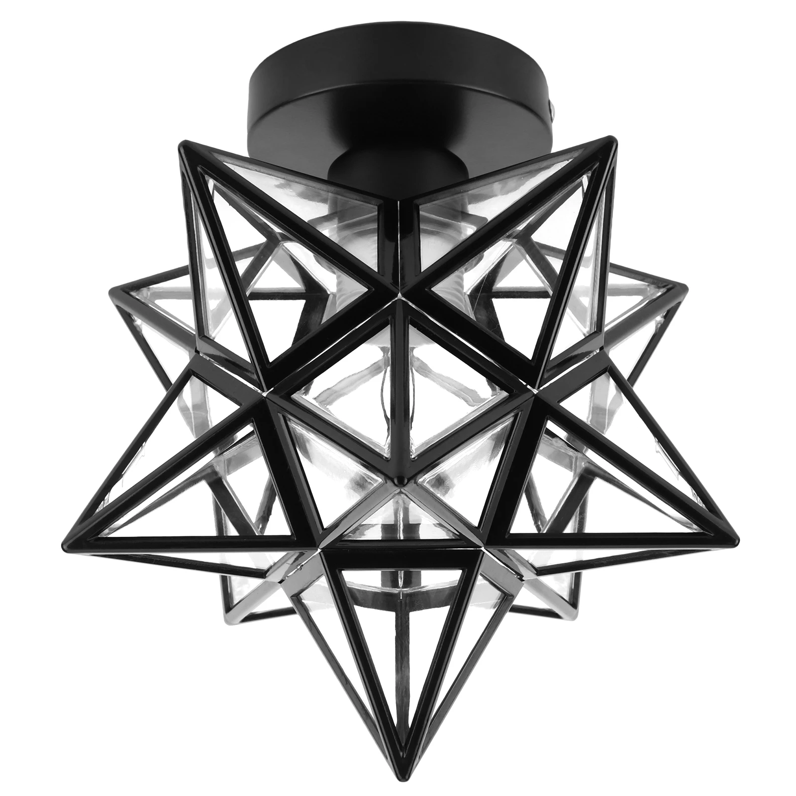 Modern Moravian Star Ceiling Light Pentagram Corridor Aisle Light Flush Mount Moravian Star Light Dining Room Kitchen Lamp Decor