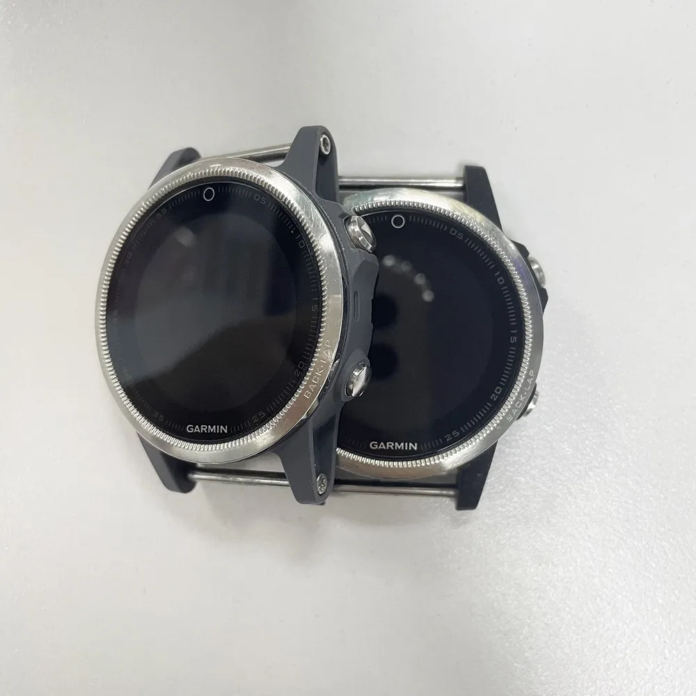 Imagem -03 - Painel de Tela Lcd para Garmin Fenix 5s Capa Frontal Tela com Moldura Média Peça de Reposição