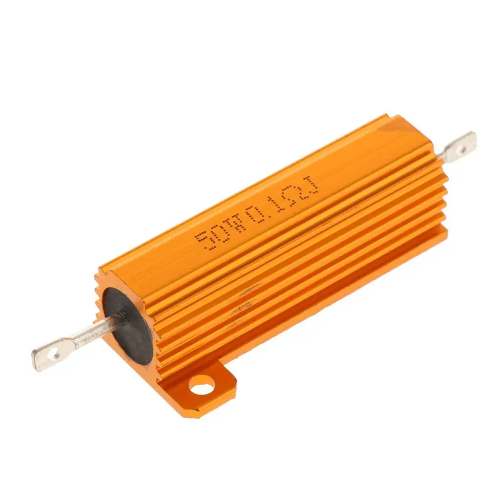 Alloy High Power Resistor Aluminum Case Miniature Load Equalizer for LED Light Hyper Flash Canceller in Auto Applications