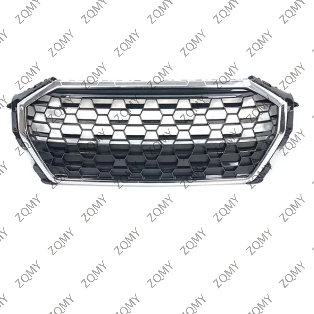 

W/Logo For Audi Q3/Q3L/SQ3 2019 2020 2021 2022 2023 Car Front Bumper Grille Centre Panel Styling Upper Grill (Modify RSQ3 style)