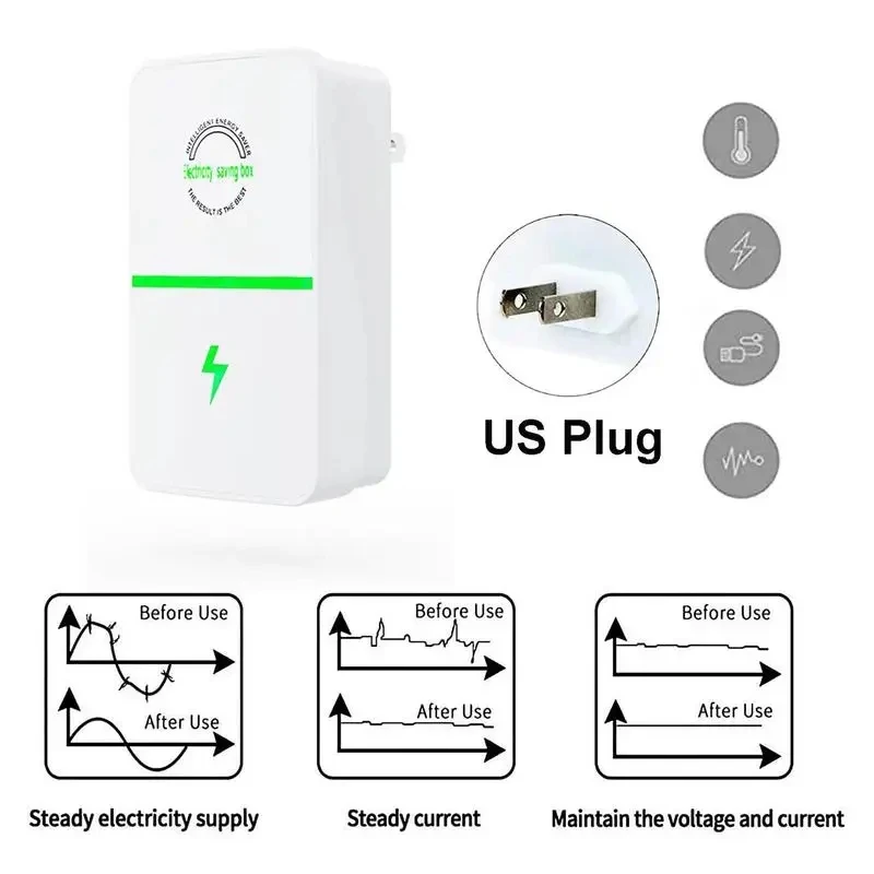 Power Saver Pro Energy Saver Electricity Saving Box Power Factor Saver Device Balance Current Source Stabilizes Household Energy