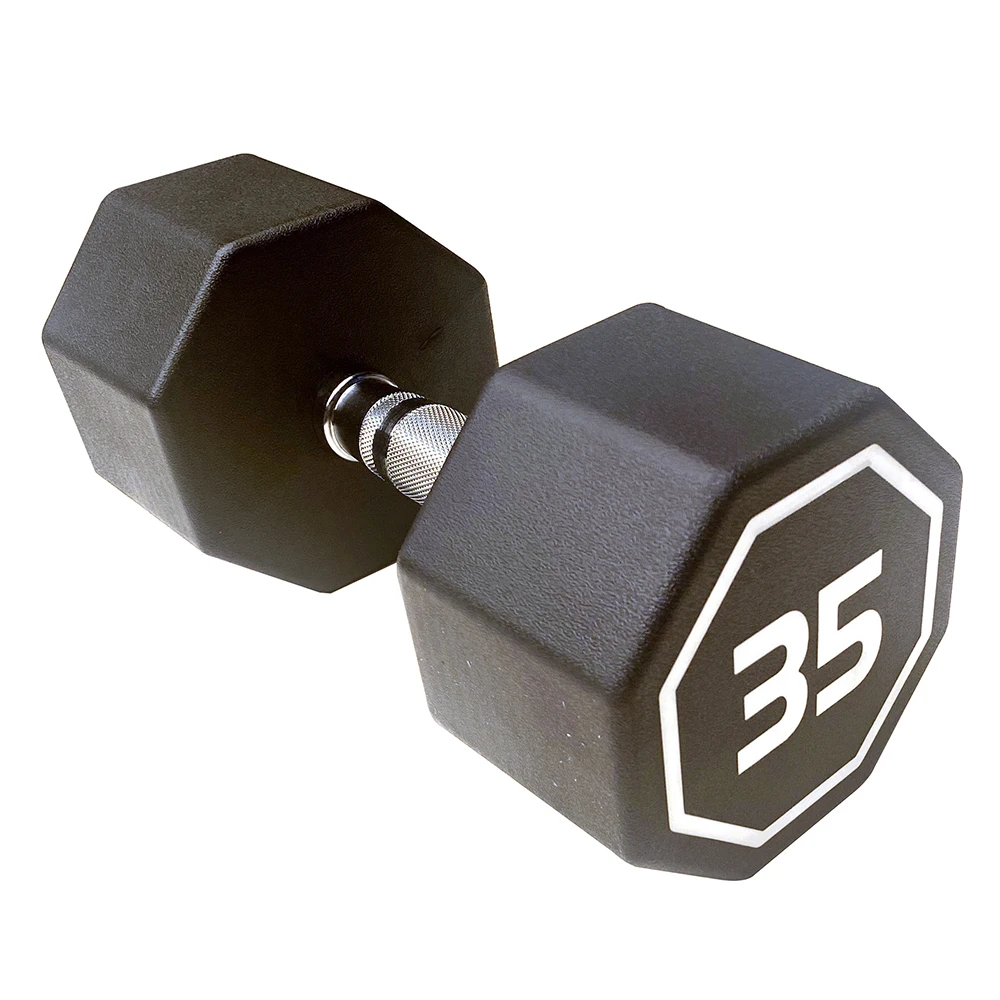 

1pc 35LBS Premium Octagonal Dumbbell, Large Numbers, Hard Chrome Plated Handle Dumbbells To Assist with Push-Ups