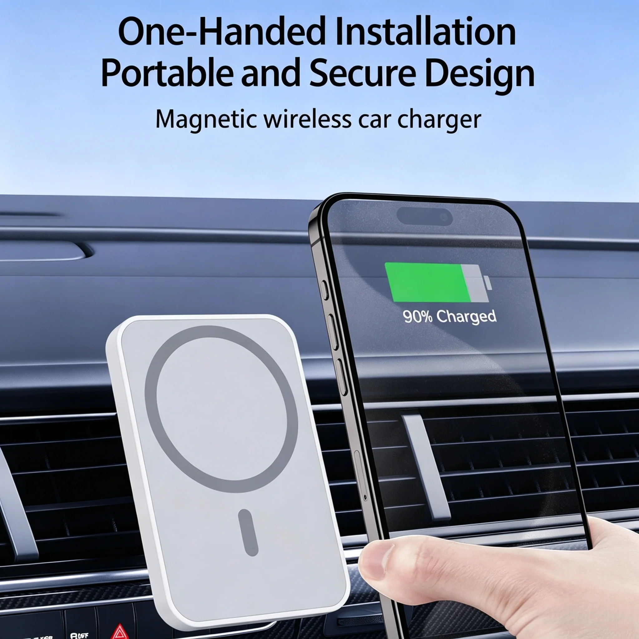 Magnetic Wireless Car Charger - Phone Accessories For Your Car ulasan dan harga