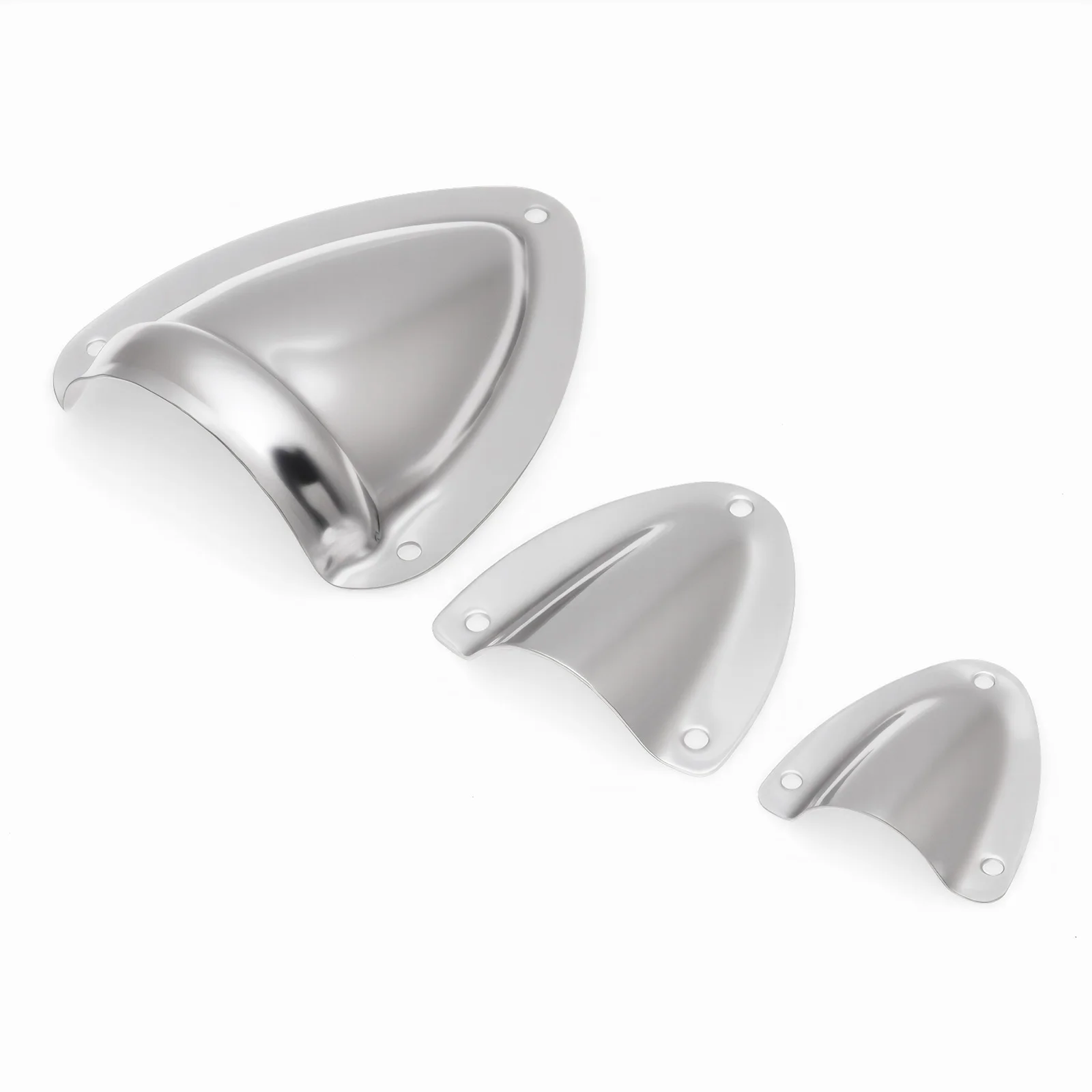 1/2/5pcs Marine Clam Shell Vent Cover Stainless Steel Clamshell Vent Wire Cover For Boats Yacht Locker Vents Boat Accessories
