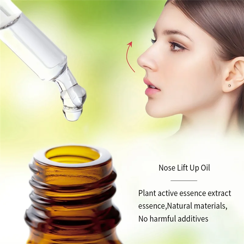 A07R Yinikiz 10Ml Beauty Nose Liquid Rubbing Nose Essential Oil Nasal Care Thin Nose