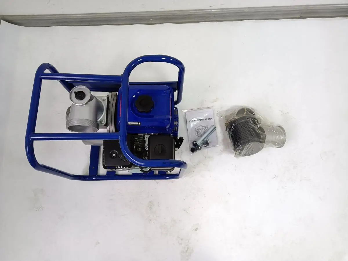 20254 بوصة مضخة مياه يعمل بالبنزين ارتفاع ضغط الزراعية 6.5Hp محرك مولد الري مضخة مياه عالية الضغط