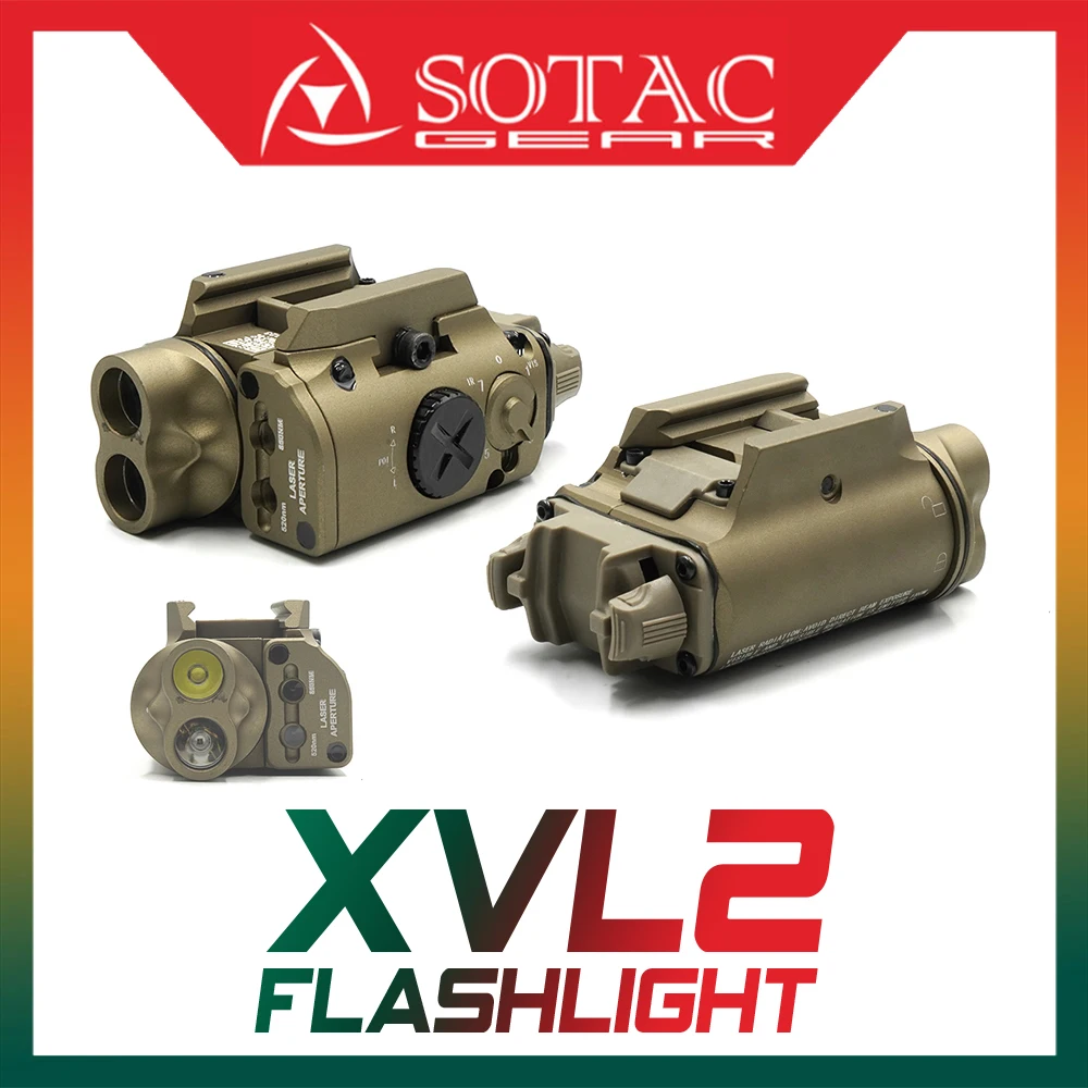 Tactical XVL2 IRC Lighting LED and IR Illuminator Weapon Light with Red and IR Laser for Tactical and Hunting Illumination