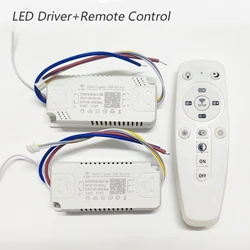 Controllo APP LED Driver 2.4G trasformatore LED intelligente remoto (12-24W)X2 (40-60W)X2 per lampadario intercambiabile a colori dimmerabile