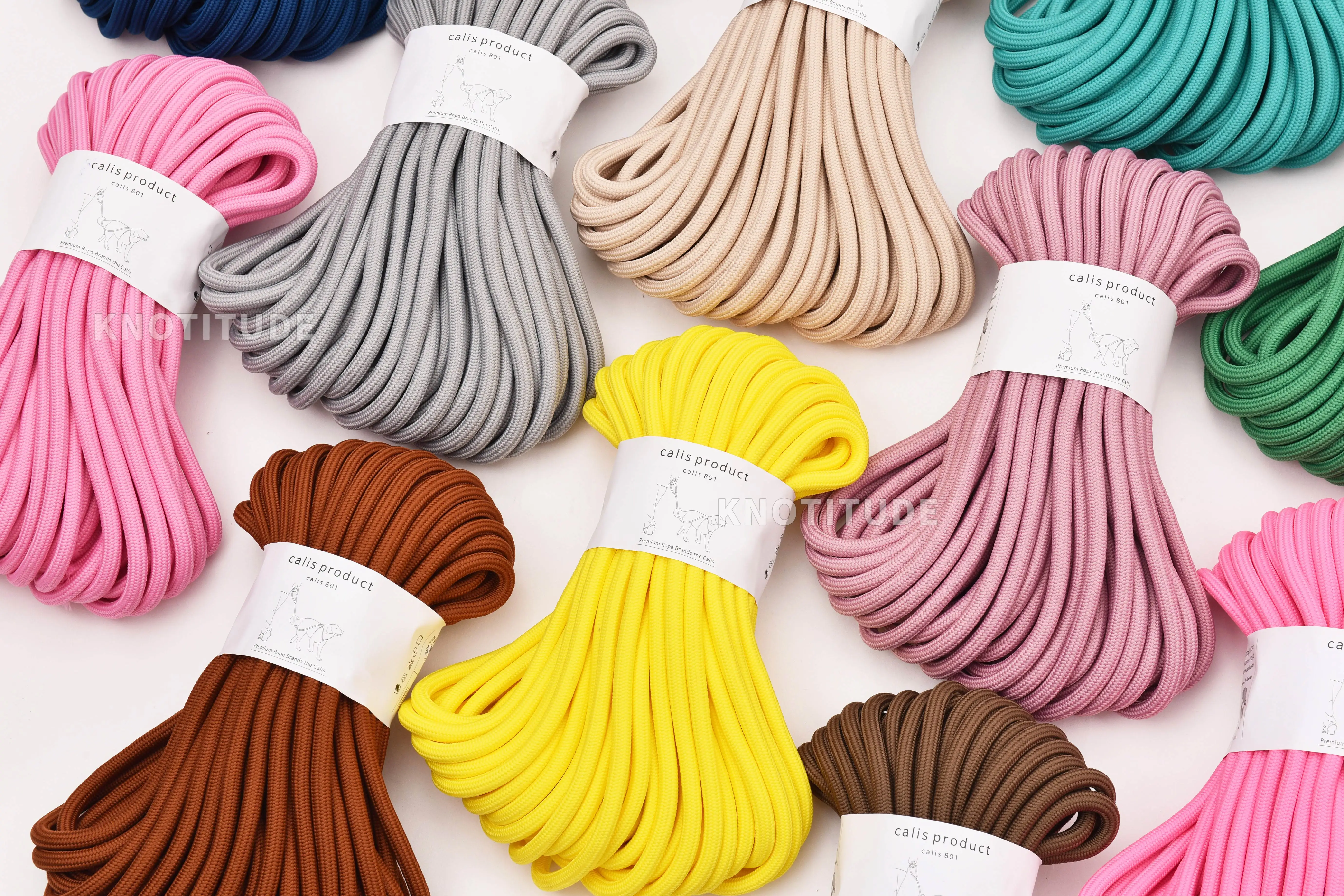 8mm Polyester Core Rope,25 Yards Pet Leather Production Rope,Handmade DIY Durable Woven Cotton Rope Multiple Colors To Choose