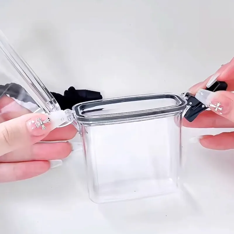 حامل بطاقات الصور Kpop صندوق تخزين بطاقات المعبود إطار صور شفاف أدوات مكتبية مدرسية كورية صندوق تجميع صغير حامي الصورة #2