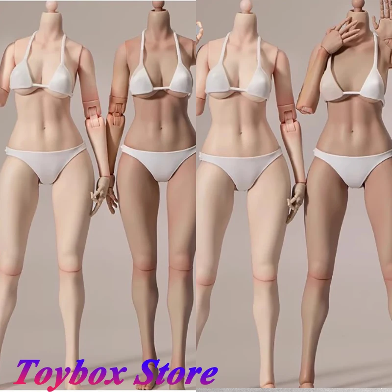 

True1Toys Pale Suntan EC3027 Middle Chest EC3028 Big Chest 1/6 Female Action Figure Narrow Shoulder Movable Body 12" Model Toys