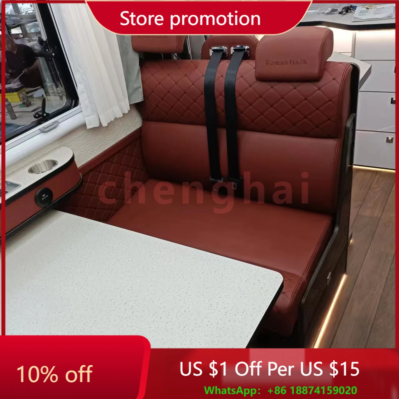 

DIY Camper Van Conversion Car Seat Multiple Functions Luxury RV Interior Accessory Campervan Sofa Bench Seat