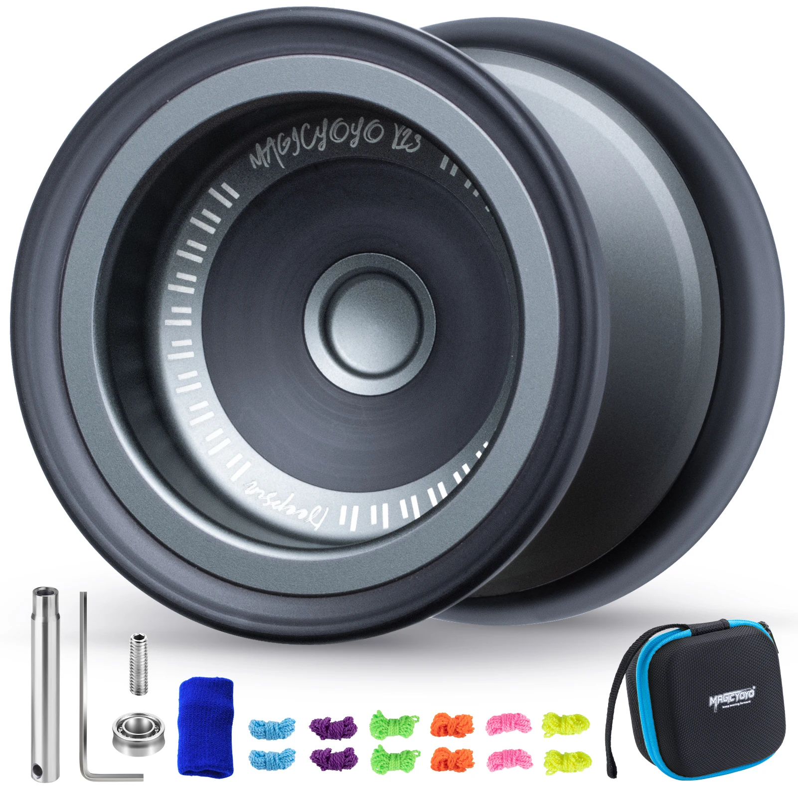 MAGICYOYO V13 DEEPSPIN Bi-Material Yoyo dla dzieci w wieku 8-12 lat i dorosłych, profesjonalne Yoyo o podwójnym przeznaczeniu dla wszystkich poziomów umiejętności, Trick Yo