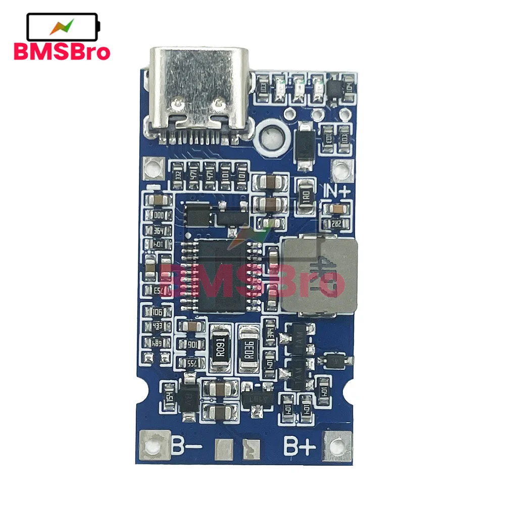 2S 3S 4S Typ-C USB 4,5V-15V Step-Up Buck QC Schnelllade-Lademodul für 18650 Lithium-Batterie mit Temperaturschutz