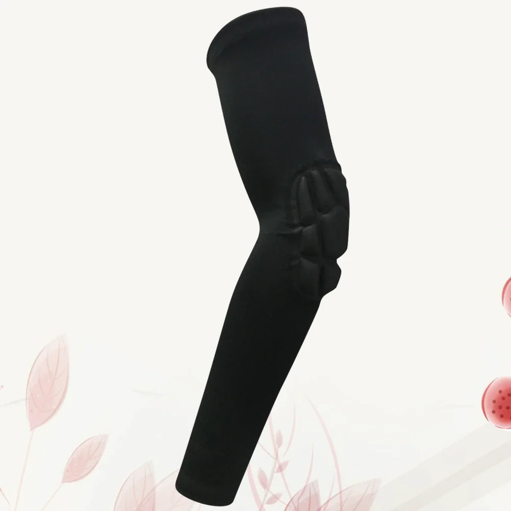 1 Stück lange Ellenbogenmanschette, hochwertiges Material, bequem, langlebig, für Outdoor-Sportarten, Laufen, Radfahren, Wandern, M, Schwarz, Sport-Armmanschette