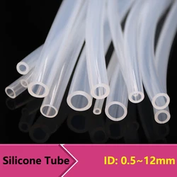 1/5/10M Food Transparent Grade Silicone Rubber Hose Tube 0.5 1 1.5 2 2.5 3 4 ~12mm Clear Aquarium Air Water Garden Hoses Pipes